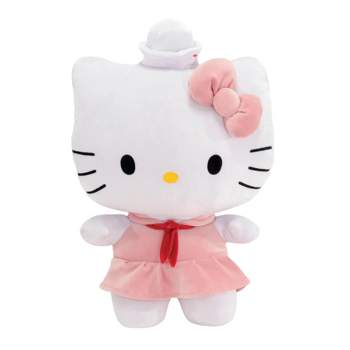 Sanrio Hello Kitty Plush Doll Red Overall Jumbo Big 16.9 43cm New With Tag