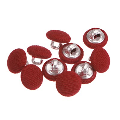 Unique Bargains Round Metal Sewing Cloth Covered Button 10 Pcs