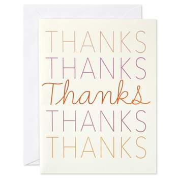 10ct All Occasion Thank you Note Cards 'Thanks'