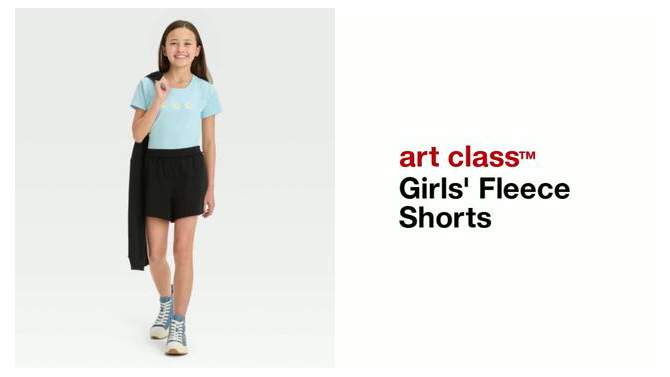 Girls' Fleece Shorts - art class™, 2 of 5, play video