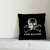 Creative Products Skull and Crossbones Happy Halloween 16x16 Indoor / Outdoor Pillow - 2 of 3