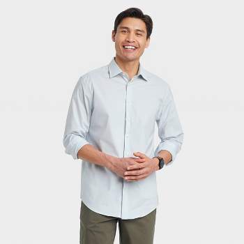 Men's Performance Dress Standard Fit Long Sleeve Button-Down Shirt - Goodfellow & Co™