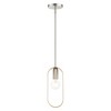 Livex Lighting Rave 1 - Light Pendant in  Brushed Nickel - 3 of 4