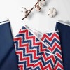 Bacati - MixNMatch Zigzag Blue/Red Storage Large Box - 2 of 4