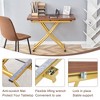 Sapphtopaz Modern Multifunctional Lift Coffee Table with Metal Adjustable Height Legs Dining Table with Extendable Top for Living Room - 3 of 4