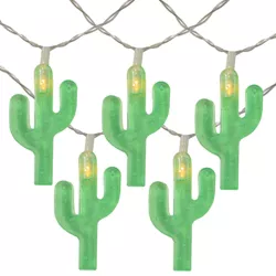 Mini Green Cactus Wire Lights LED Battery Power Fairy Craft Wedding Lights 94 in 