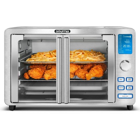 Gourmia Digital 4-slice Toaster Oven Air Fryer With 11 Cooking Functions  Stainless Steel Gray : Target