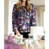 Women's Rib Trim 3/4 Sleeve Boxy Crew Sweater - habitat - 3 of 4