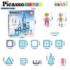 PICASSO-TILES Magnetic Tiles for Kids, 72PCS Ice Castle Theme, Construction STEM Building Blocks Educational Toy - 2 of 4
