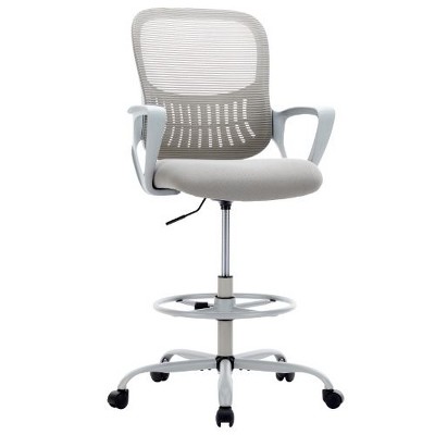 CAVINAS Ergonomic Office Chair, Mid Back Mesh Computer Desk Chair, Executive Office Chair Height, Adjustable Swivel Task Chair with Lumbar Support