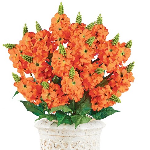 Collections Etc Artificial Snapdragon Floral Bush Bundles - Set Of 3 ...