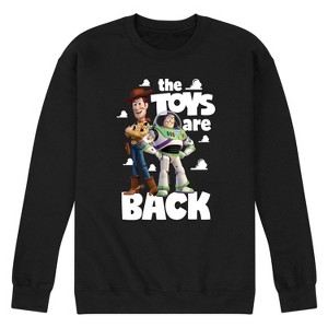 Men's - Toy Story - Woody and Buzz The Toys Are Back Graphic Fleece Sweatshirt - 1 of 4