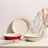 Kook 9-Inch Porcelain Pie Pan, Deep Round Baking Dish with Wave Edge  36 oz, Microwave & Oven Safe, - 3 of 4