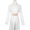 INSPIRE CHIC Women's Faux Leather Beaded Rhinestone Inlaid Elastic Waist Belt - 4 of 4