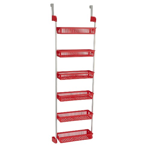 Household Essentials 6 Basket Over The Door Organizer Red Target