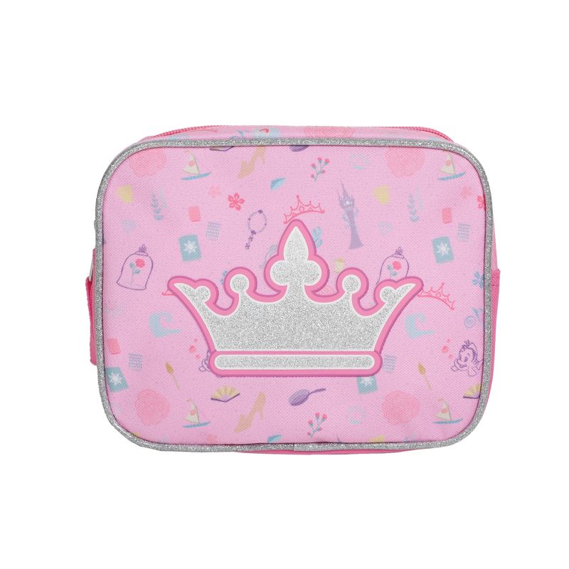 Disney Princesses 5-Piece Pink Youth Kids Girls Duffle Bag Set, 4 of 7
