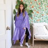 Tirrinia Blanket Comfy Plush Fleece Wearable Blanket for Adult Women Men Kids Throw Wrap Cover Indoors or Outdoors , 55''x 80'' - 3 of 4