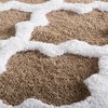 Hastings Home 100% Cotton 2 Piece Trellis Bathroom Mat Set - Taupe - 2 of 3