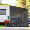 Costway 9' x 7'RV Awning Side Shade Black Mesh Screen Sunshade with Complete Kits - 2 of 4