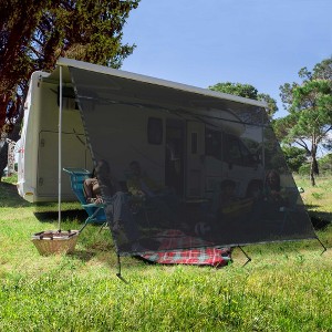 Yescom 6x15' RV Awning Sun Shade Screen Mesh UV Blocker RV Awning Shade Trailer Camper - 1 of 4
