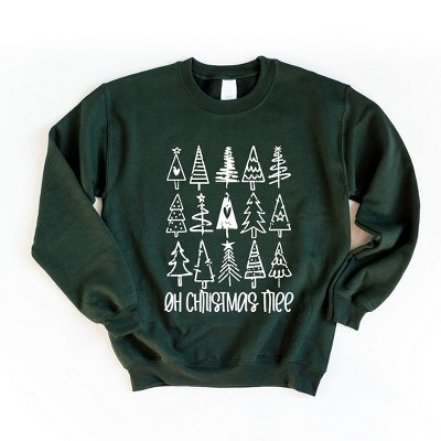 Simply Sage Market Women's Graphic Sweatshirt Distressed Oh Christmas Tree