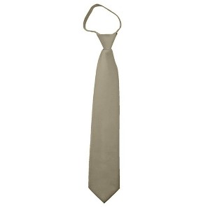 Men's Solid Color Zipper Neckties - 1 of 3