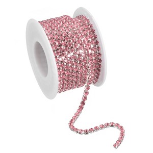 Unique Bargains DIY Bag Clothing Decoration Crystal Rhinestone Sew on Close Claw Chain Trim - 1 of 4