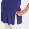 Short Sleeve V-Neck with Side Zip Nursing Maternity T-Shirt - Isabel Maternity by Ingrid & Isabel™ - image 4 of 4