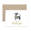 Paper Frenzy Dogs Puppies Thank You Note Card Collection 25 pack with Kraft Envelopes - 4 of 4