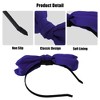 Unique Bargains Women's Fashion Satin Bow Knot Headband 0.31 Inch Wide 1 Pc - 3 of 4