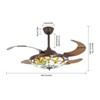 YIYIBYUS Modern 42 Inch Ceiling Fan Light With Remote Control, 6 Speeds - 4 of 4