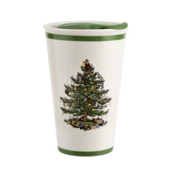 Spode Christmas Tree Travel Mug With Lid