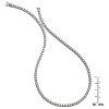 Guili Sterling Silver 16-Inch Tennis Necklace with 4mm Clear Cubic Zirconia, Perfectly Balancing Grace and Glamour for Any Occasion - 3 of 4