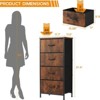 SKRAN Dresser For Bedroom With 4 Storage Drawers, Chest Of Drawers Fabric Dresser With Sturdy Steel Frame, Dresser For Closet With Wood Top - 3 of 4