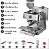 Espresso Machine with Grinder&Milk Frother,20 Bar Professional Pressure&95Oz Water Tank,Semi-Automatic Coffee Maker for Cappuccino/Latte/Macchiato - 2 of 4