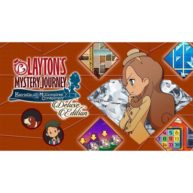 Layton&#39;s Mystery Journey: Katrielle and the Millionaires&#39; Conspiracy Deluxe Edition - Nintendo Switch (Digital), 1 of 8