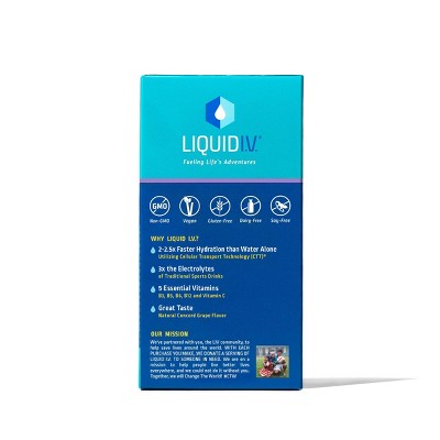 Liquid I.V. Hydration Multiplier Vegan Powder Electrolyte Supplements - Grape - 0.56oz each/10ct_4