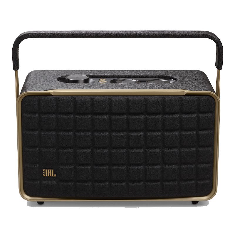 JBL Authentics 300 Portable Wireless Bluetooth Speaker (Black/Gold), 1 of 13