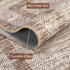 Area Rug, Home Decor Modern Geometric Rug - Machine Washable Textured Line Pattern Foldable Non Slip Stain Resistant Carpet - 4 of 4