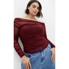 CITY CHIC | Anastasia Mesh Top - dark cherry | 18W - 4 of 4