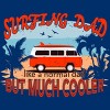 Men's Design By Humans Surfing Dad Like A Normal Dad But Cooler By T-Shirt - 2 of 2