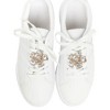Unique Bargains Floral Pin Back Shoe Accessories Gold Tone White 2 Pcs - 2 of 4