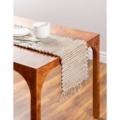 Unique Loom Chindi Jute Lines Indoor Hand Made Area Rug