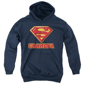 Boys’ Superman Super Grandpa Hooded Sweatshirt - 1 of 4