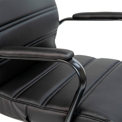 Black Leather High Back Ergonomic Executive Swivel Chair
