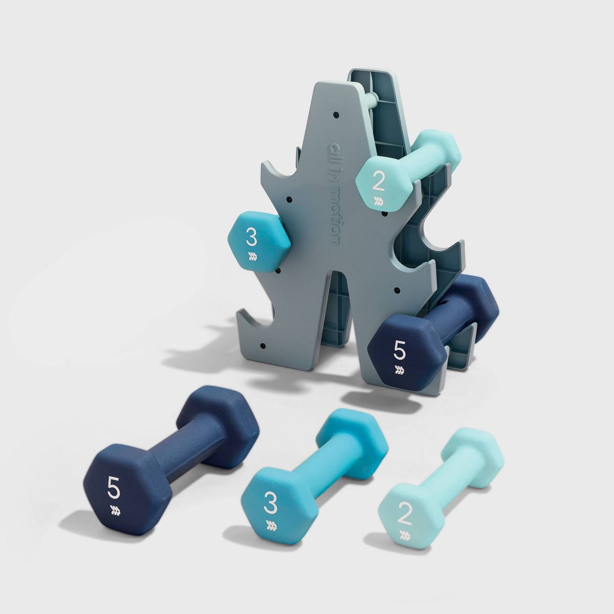 Set of 2/3/5lb Dumbell 7pc - All In Motion™
