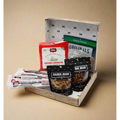 Wise Guy Snack Box – 10 Spicy Gourmet Meat & Nut Gift Set