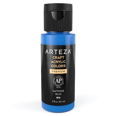 Arteza Acrylic Craft Paint, Sapphire Blue, 60ml - Single Color (ARTZ-9742)