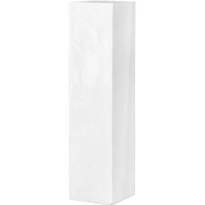 Tall White Magnesium Oxide Decorative Pedestal Stand