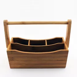 BergHOFF 4-Compartment Bamboo Flatware Caddy